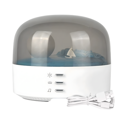 Ocean Moon Night Light with Bluetooth Speaker