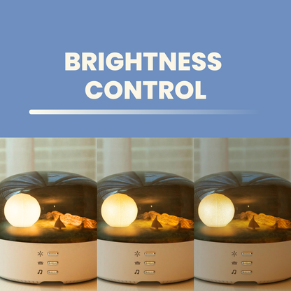 Ocean Moon Night Light with Bluetooth Speaker