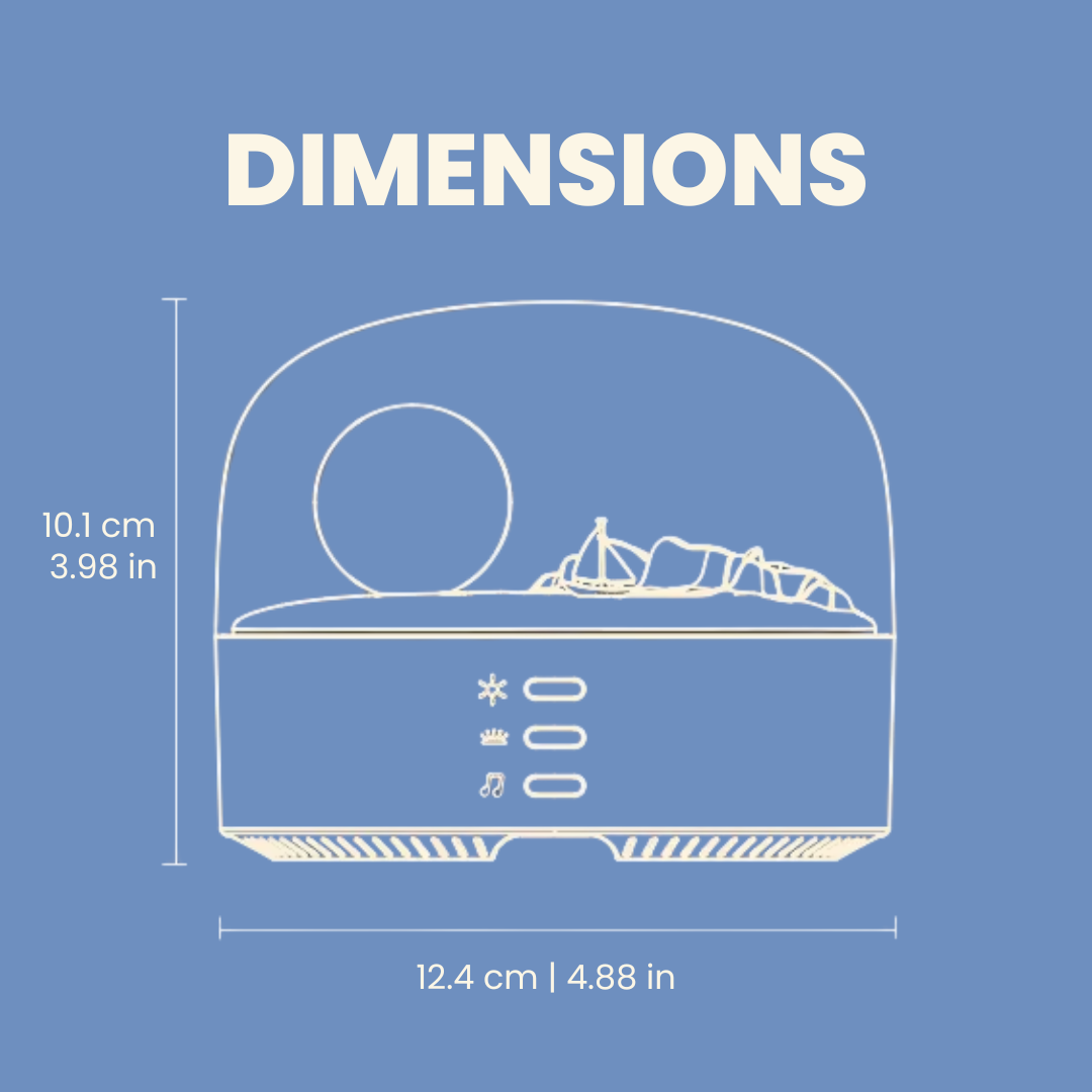 Ocean Moon Night Light with Bluetooth Speaker