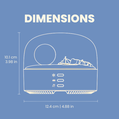 Ocean Moon Night Light with Bluetooth Speaker